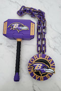 Baltimore Ravens Combo/ Hype Spinning Chain and Hammer