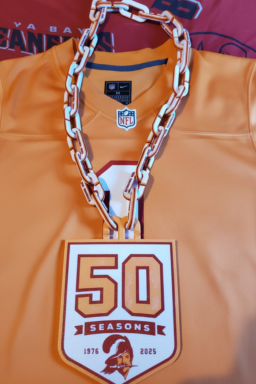 Tampa Bay throwback 50 Season Chain