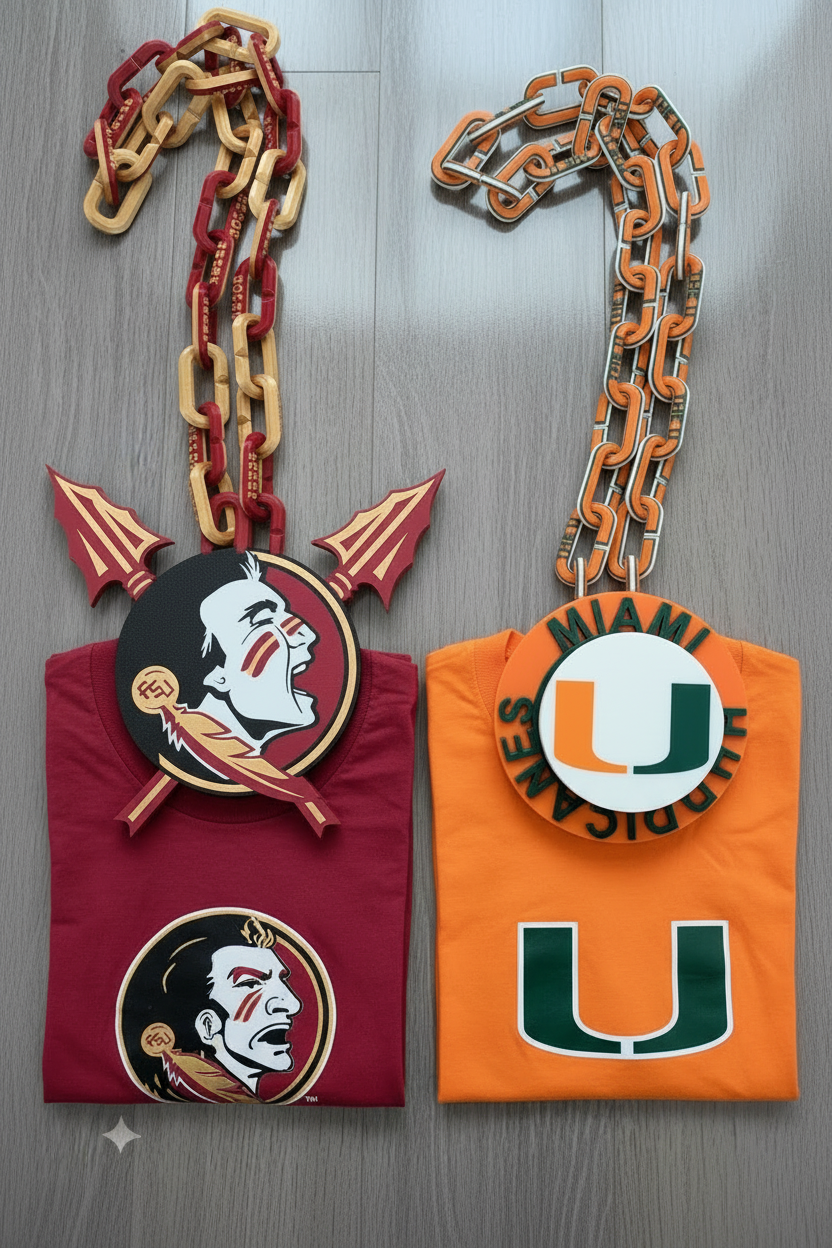 Two Rival Chains. Each sold separately. Rep your team. Miami is also a Spinning Chain! 