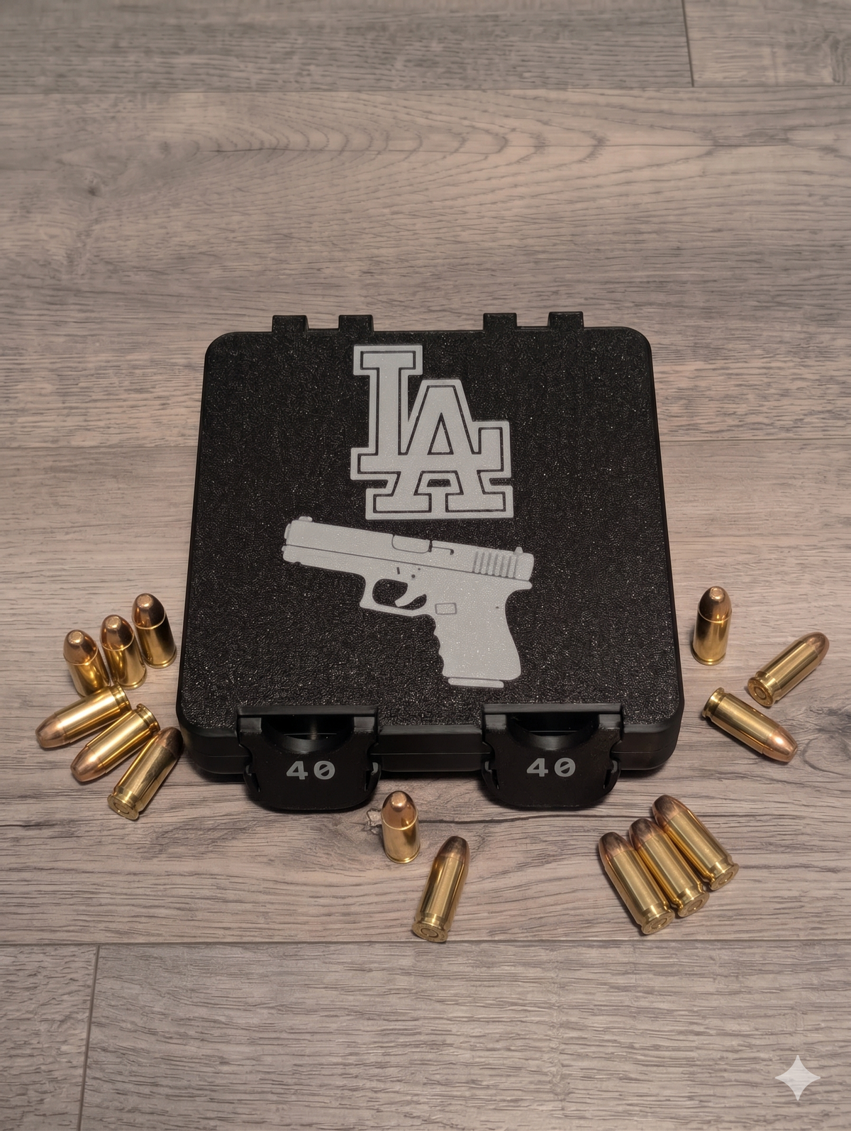 Custom LA Ammo case 100 round 40 Caliber