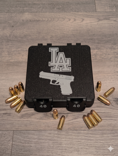 Custom LA Ammo case 100 round 40 Caliber