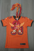 A nod to Bucco Bruce. Rep Tampa Bay in style with this throwback Bucco Bruce Hype chain.