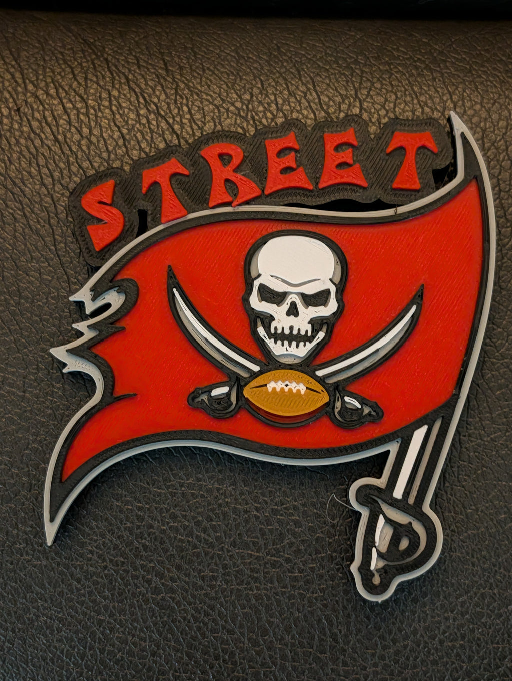 Tampa Bay Buccaneers Custom Car Magnet — 3D Printed