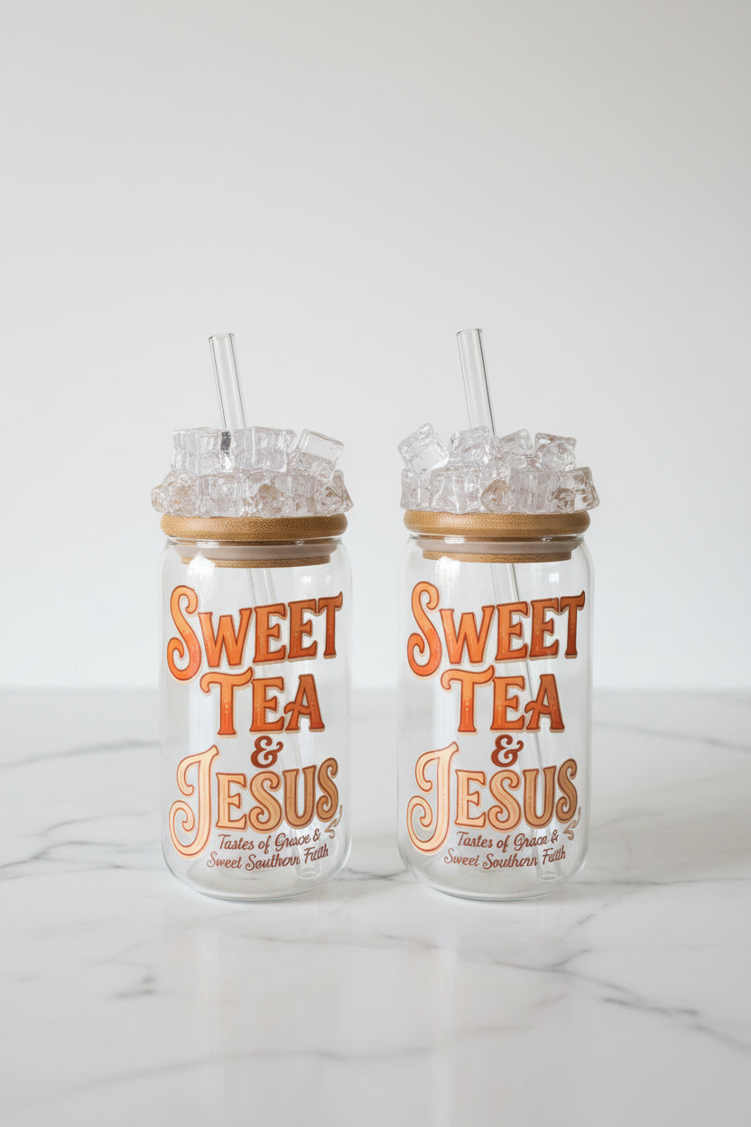 Glass Tumblers with Faux Ice Cube topper