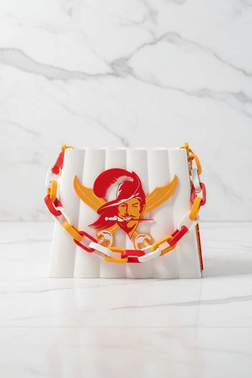 Custom 3D Printed Purse. Buccaneer themed.