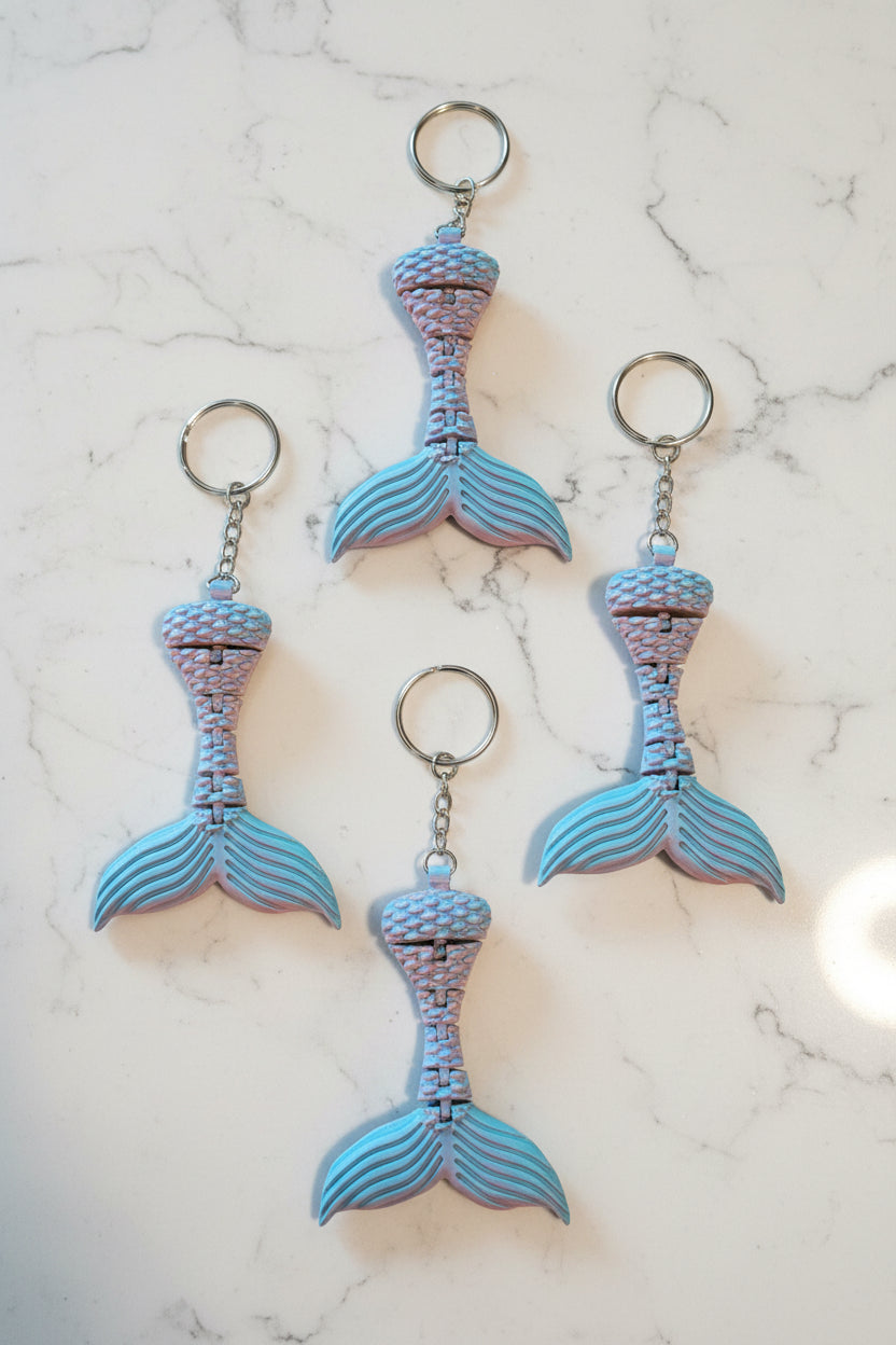 Mermaid tail keychains
