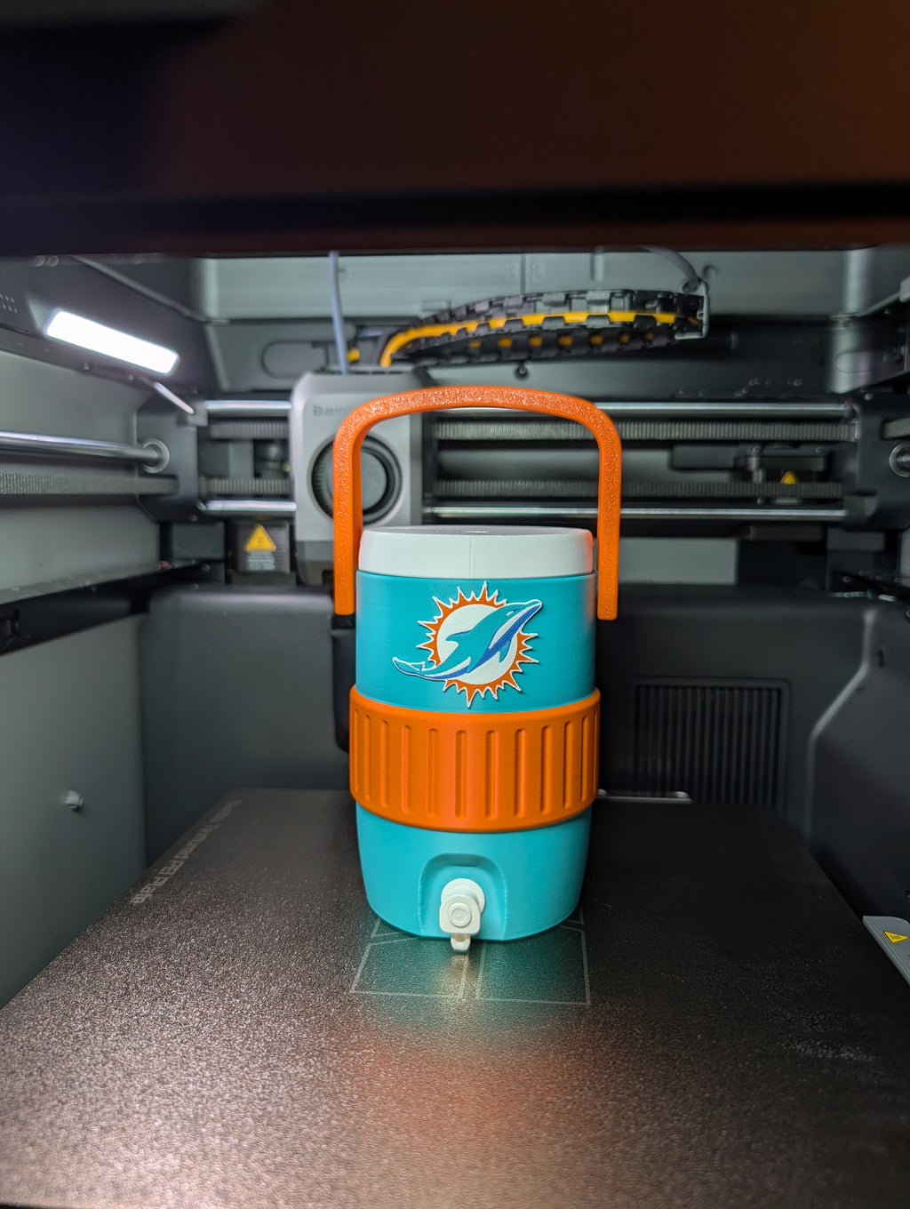 Custom Miami Dolphins 3D Printed Can Holder