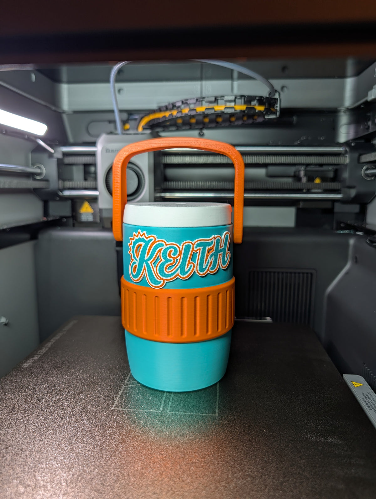 Custom Miami Dolphins 3D Printed Can Holder